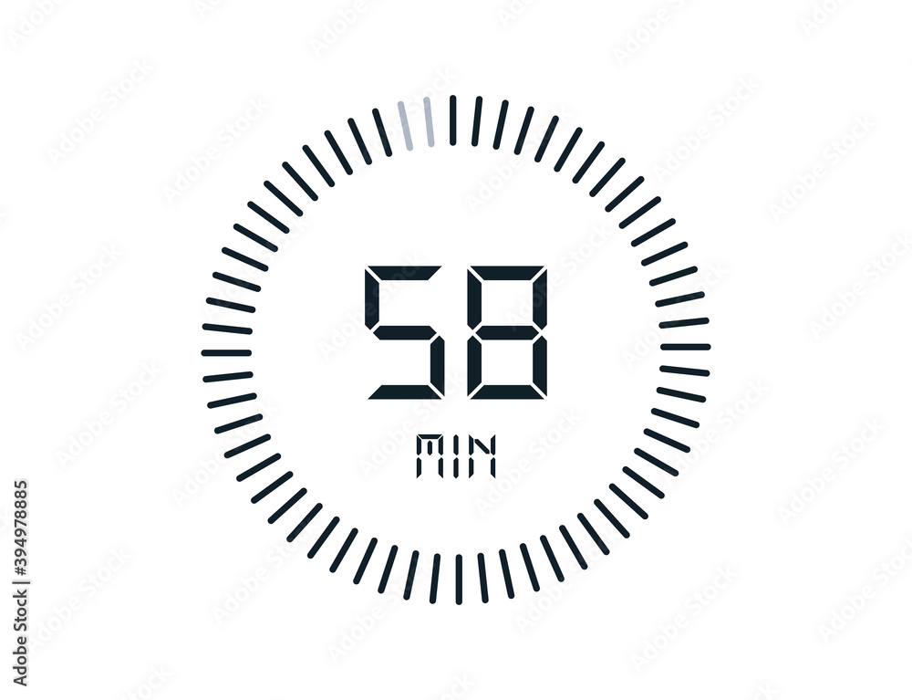 58 minutes timers Clocks, Timer 58 min icon 58 minutes timers Clocks, Timer 58 min icon