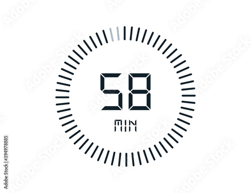 58 minutes timers Clocks, Timer 58 min icon