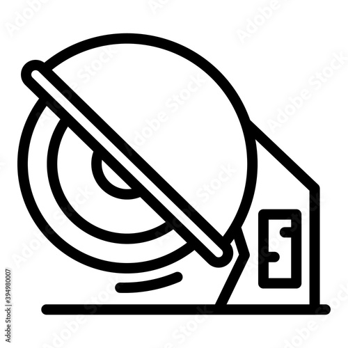 Sanding grinding machine icon. Outline sanding grinding machine vector icon for web design isolated on white background