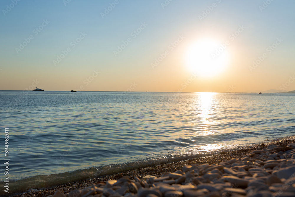 beautiful summer sunset by the sea beautiful summer sunset by the sea