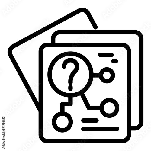 Global reportage scheme icon. Outline global reportage scheme vector icon for web design isolated on white background