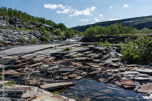 Obraz na plátně Slate from Tverdalen, Alta, Finnmark, Norway.