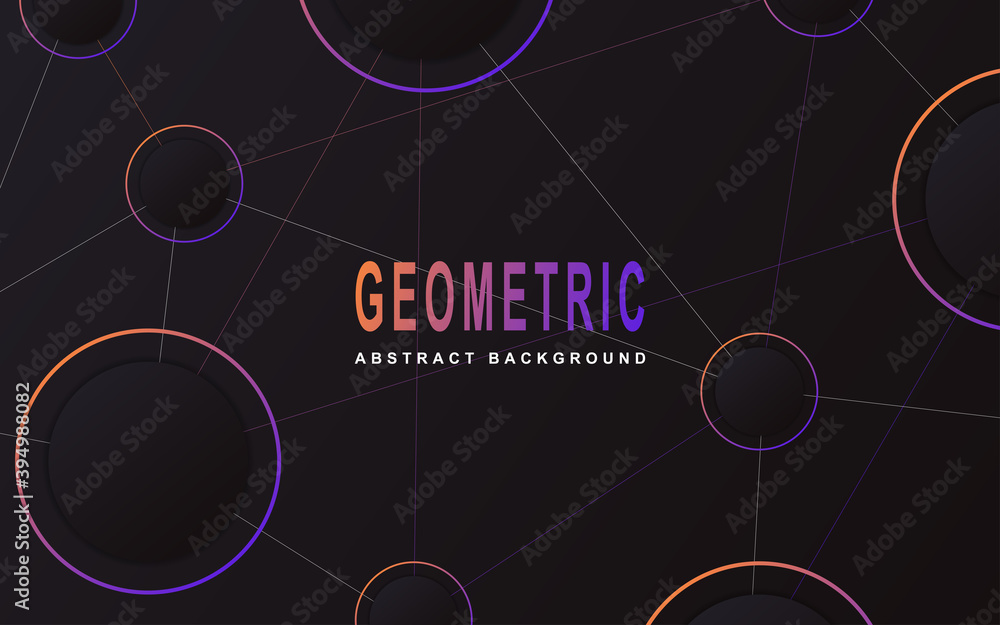 Abstract minimal geometric background with trendy and modern gradient colorful. Vector graphic design layout template can use for banner promotion, cover poster, flyer, frame, presentation business