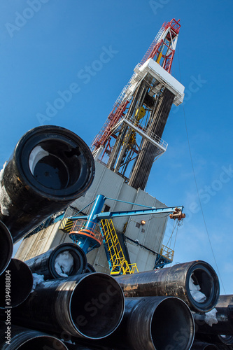 Wallpaper Mural drilling platform in winter in the tundra Torontodigital.ca