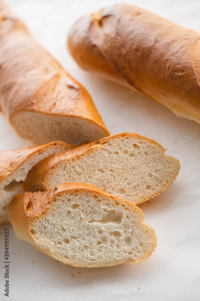 French baguette crunchy white bread