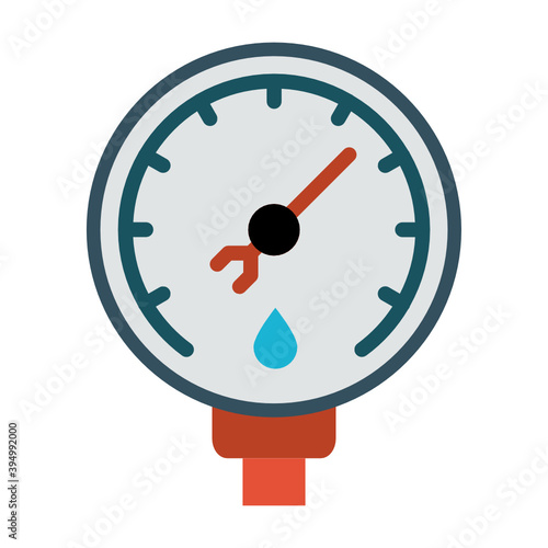 Welding Co2 Gas Mig Tig Flow Meter Concept, Regulator Gauge Welder Vector Color Icon Design, Arc welding equipment and Metal Work Symbol on white background, Construction and Industrial manufacturing 