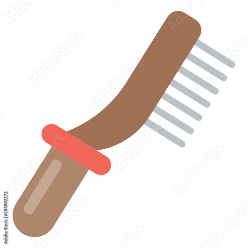welding slag brush Concept, steel wire brush Vector Color Icon Design, Arc welding equipment and Metal Work Symbol on white background, Construction and Industrial manufacturing Sign 