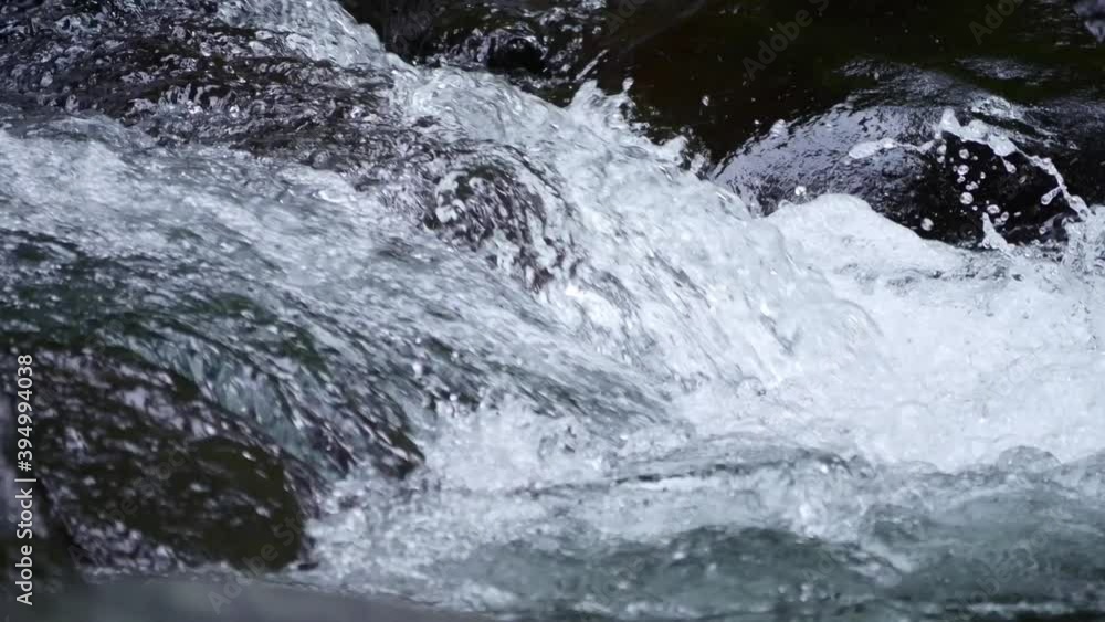 Close Up Rapid Clear River Water Close Up Rapid Clear River Water