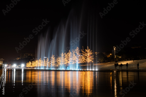Christmas decorations at the Stavros Niarchos Foundation