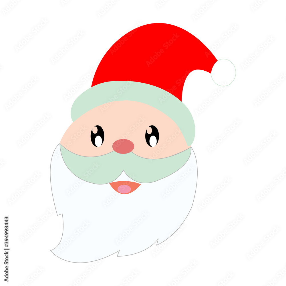 Vector illustration of Santa Claus on white Vector illustration of Santa Claus on white