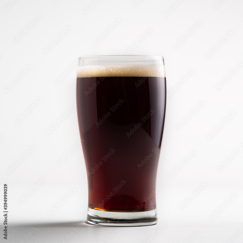 Delicious lager and popular dark beer, craft drink advertising with free space Delicious lager and popular dark beer, craft drink advertising with free space