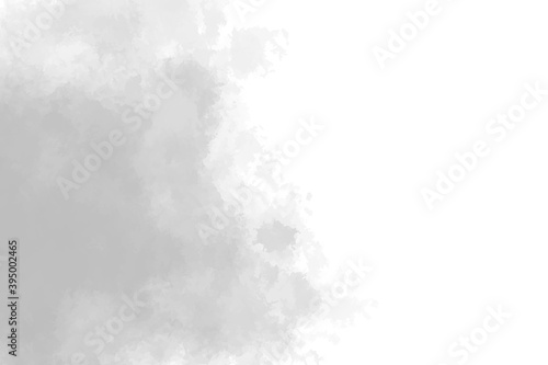 Monochrome watercolor background. Painted artwork. Art banner. Black and white illustration