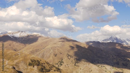 Mountain and clouds landscape
