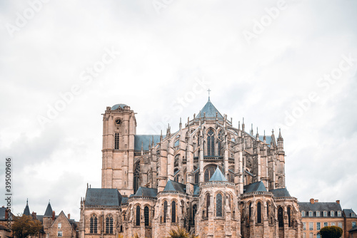 Traditional Cathedral building in Le Mans, France