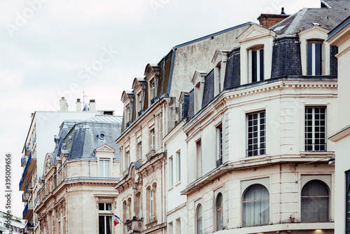 Street view of downtown in Le Mans, France