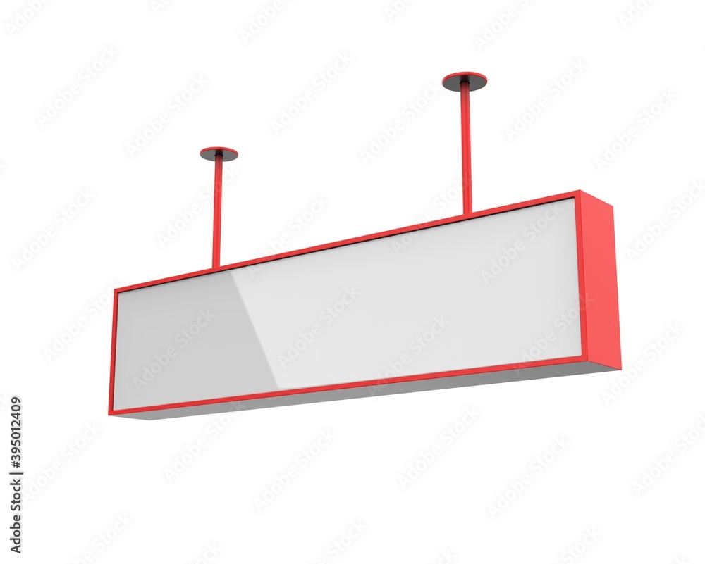 Passenger Information Display System Screen for mockup, 3d render illustration.