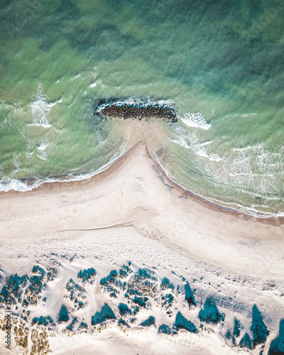 Breakwater at Liseleje Beach, Denmark