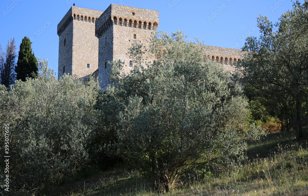 The medieval castle of Narni in Umbria The medieval castle of Narni in Umbria