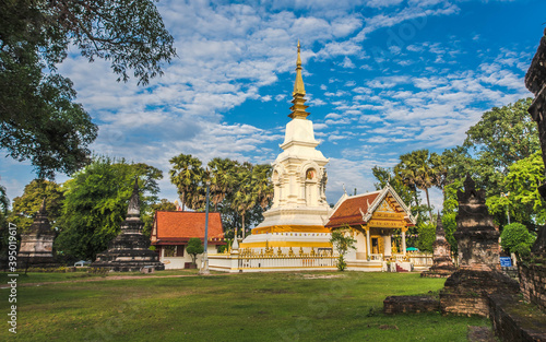 Phra That Bang Phuan Pagoda in Phra That Bang Phuan Temple, Nong Khai Province, Thailand photo