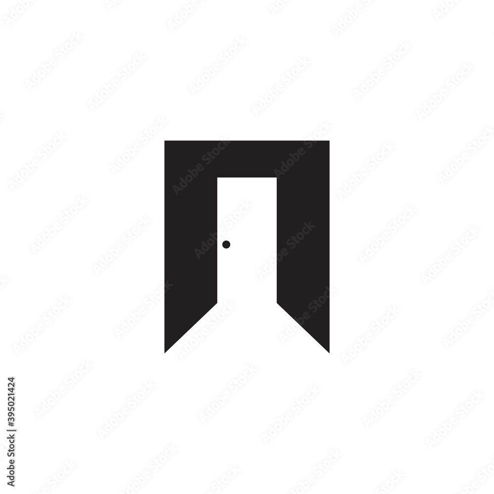 Door icon logo design template Door icon logo design template