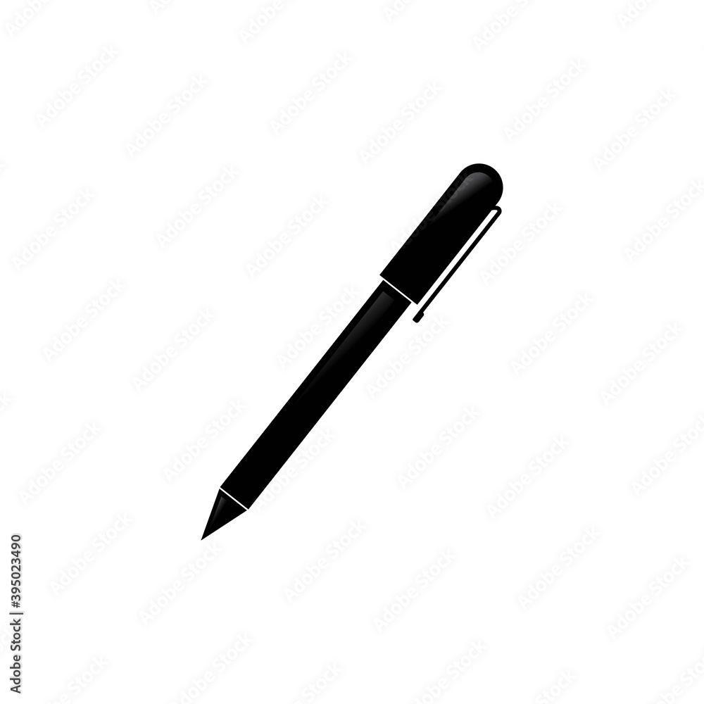 Ballpoint pen icon vector. Ballpoint pen icon vector.