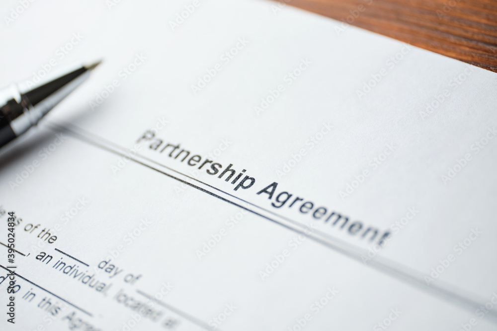 The document Partnership Agreement is ready for signing The document Partnership Agreement is ready for signing