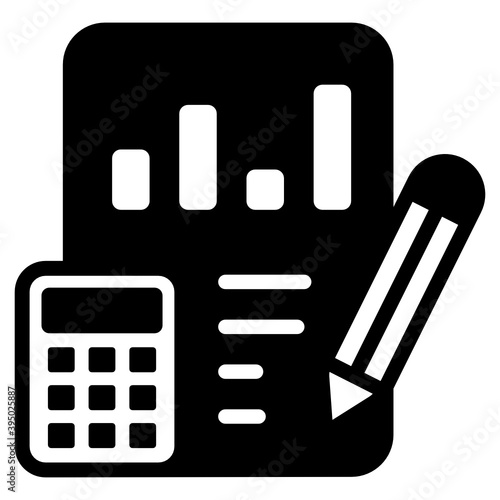 
Accounting file with calculator, bookkeeping concept
