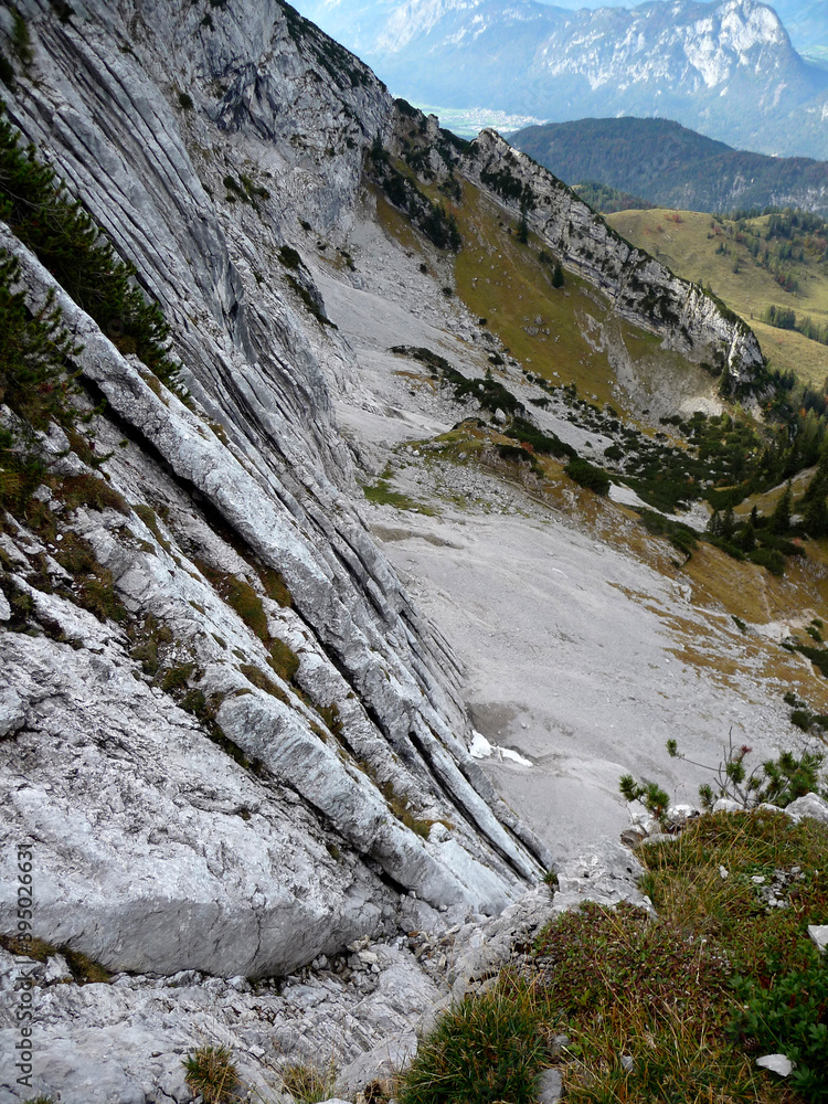 Scheffauer mountain via ferrata, Tyrol, Austria
