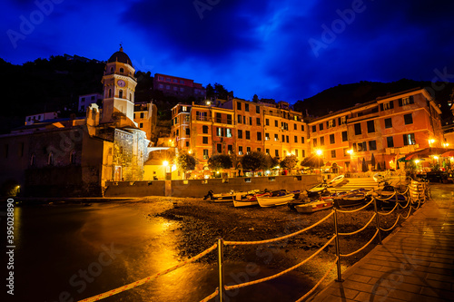 Evening in Vernazza, Liguria, Italy