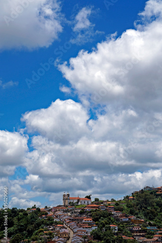 Partial view of Ouro Preto, historical city in Brazil © Wagner Campelo