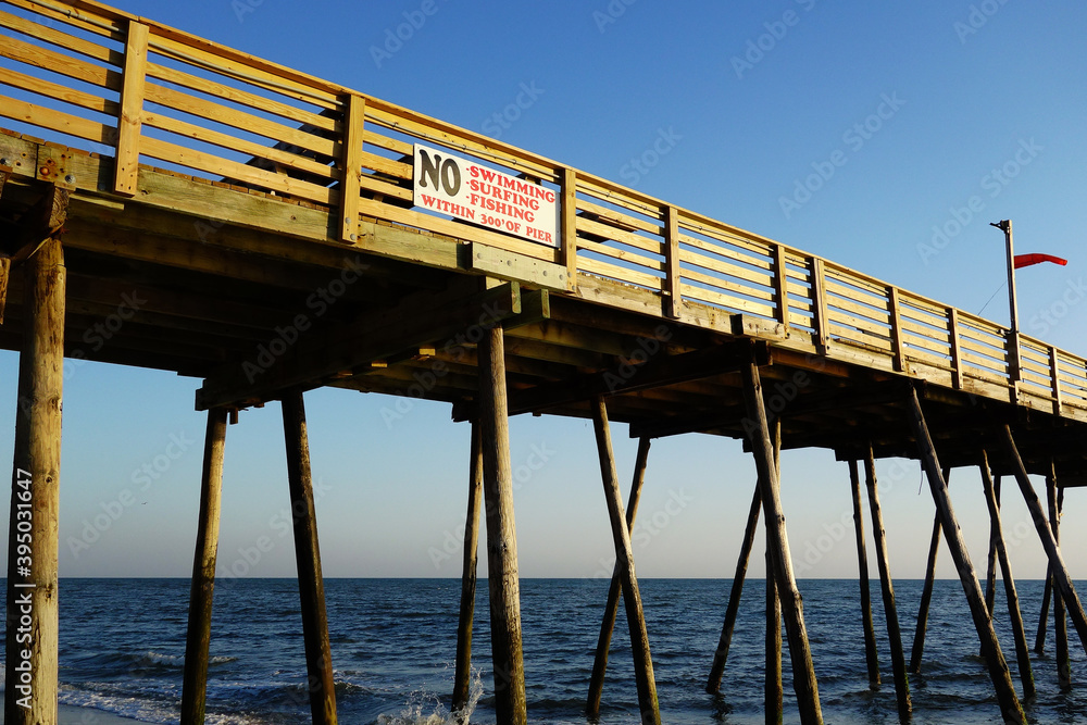 Avalon Pier at the Outer Banks of North Carolina