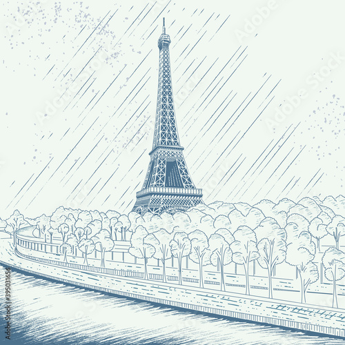 Fototapeta Naklejka Na Ścianę i Meble -  Eiffel Towers