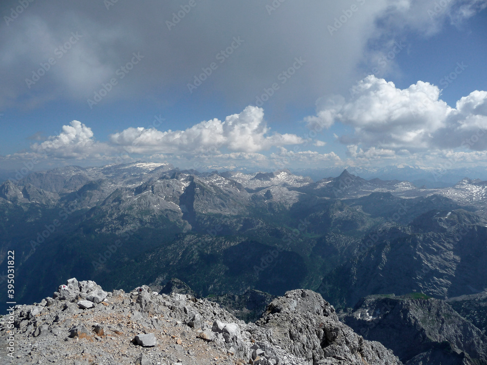 Fototapeta premium Watzmann mountain tour, Bavaria, Germany