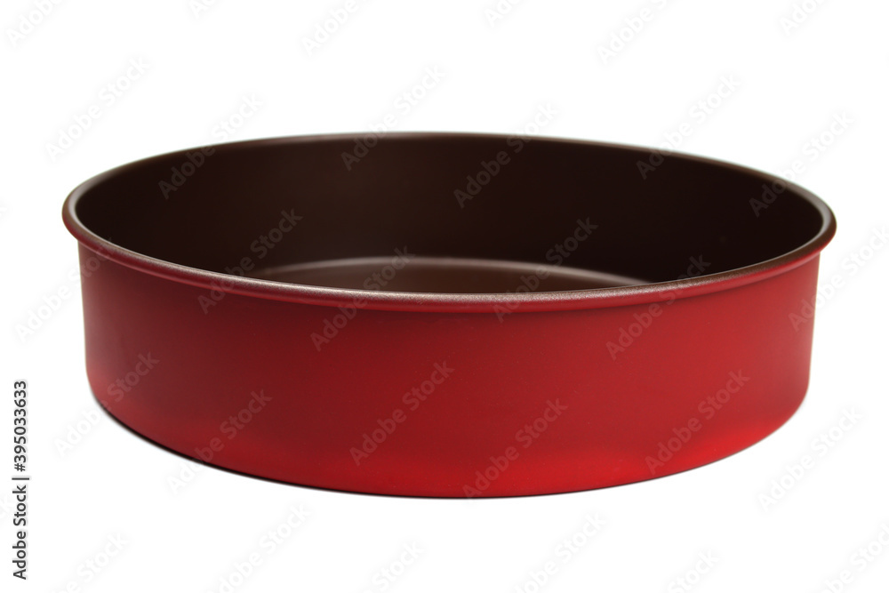 Non-stick cake pan isolated on white background Non-stick cake pan isolated on white background
