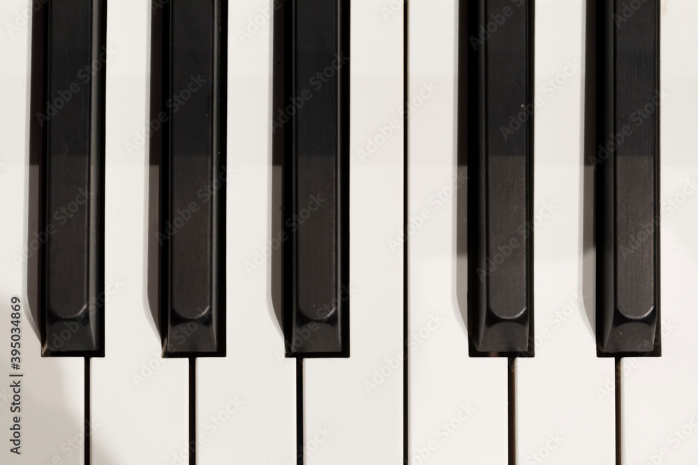 A part of a grand piano keyboard A part of a grand piano keyboard
