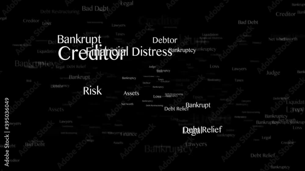 BANKRUPTCY Keywords Animation, Background, Loop, 4k
BANKRUPTCY Keywords Animation, Background, Loop, 4k