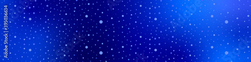 Seamless pattern with snowflakes on dark blue gradient background. Vector illustration.