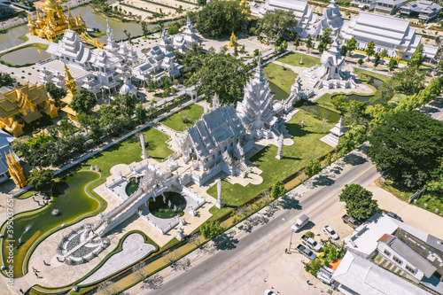 Wat Rong Khun, the White Temple in Chiang Rai, Chiang Mai province, Thailand