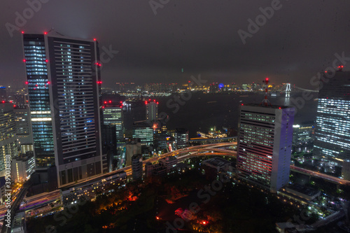 Photography Night views from Seaside top observatory in Tokyo (Japan)