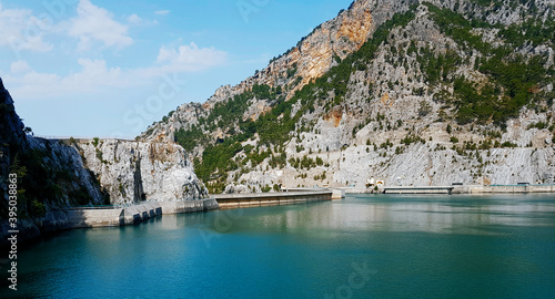 Obraz na płótnie Green Canyon lake in Turkey. Mountain river