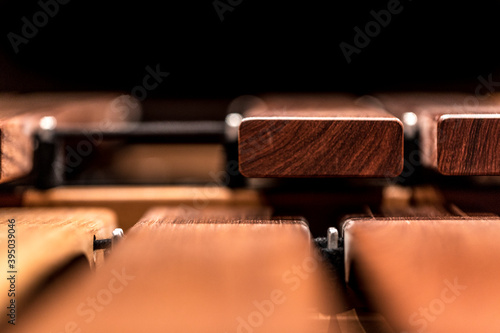 A part of a marimba