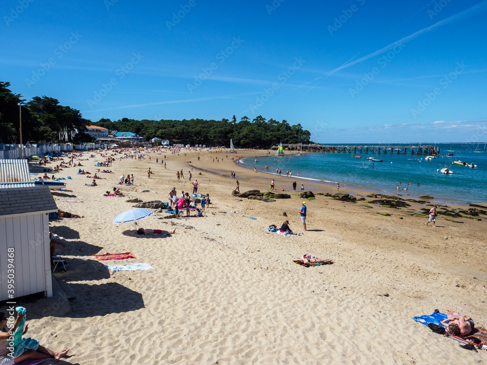 Fototapeta premium plage des Dames sur l'île de Noirmoutiers en France