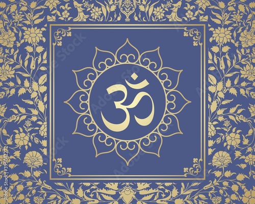 aum syllable , paisley design ,Hinduism , India	