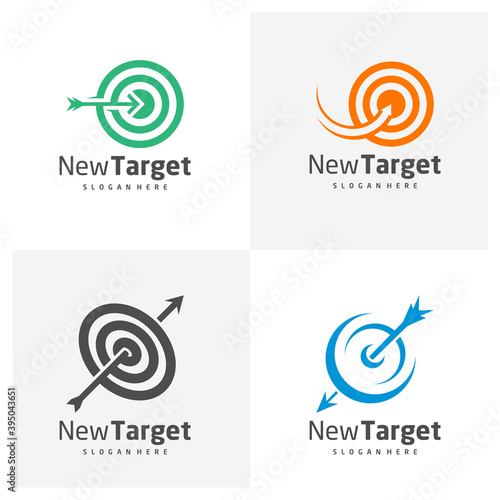 Set of Target logo vector template, Creative Target logo design concepts, Icon symbol, illustration