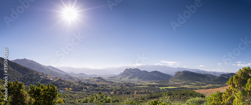 Panoramic photo of the Plain of Patrimonio, Corsica