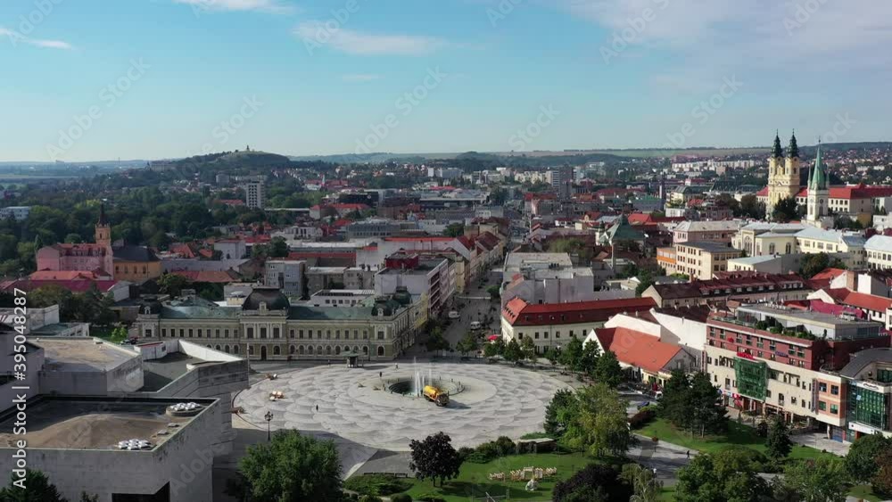 Aerial view of the center of Nitra in Slovakia Aerial view of the center of Nitra in Slovakia