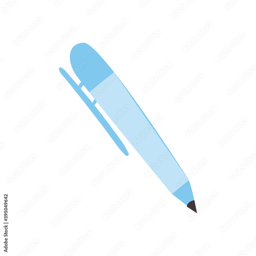 pen daily sticker flat style icon vector design pen daily sticker flat style icon vector design