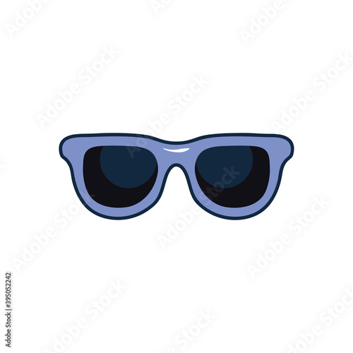 glasses icon image, flat style