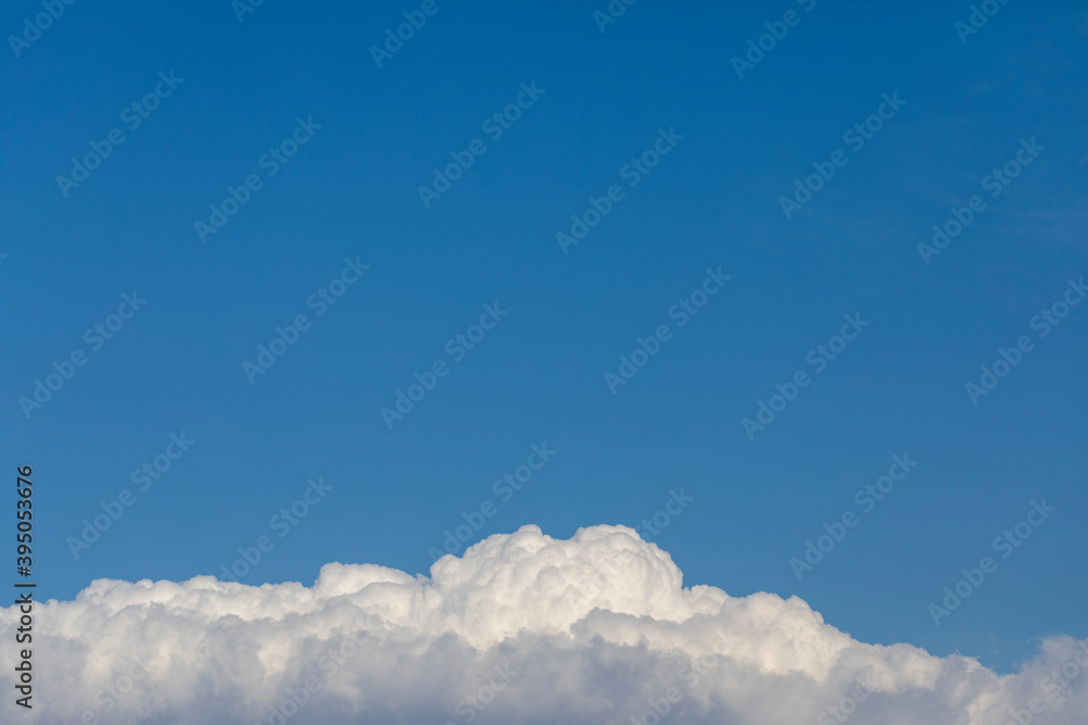 A blue sky with beautiful white clouds A blue sky with beautiful white clouds