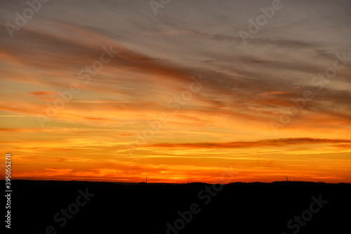 Beautiful summer sunset dramatic sky © Piotr Krzeslak